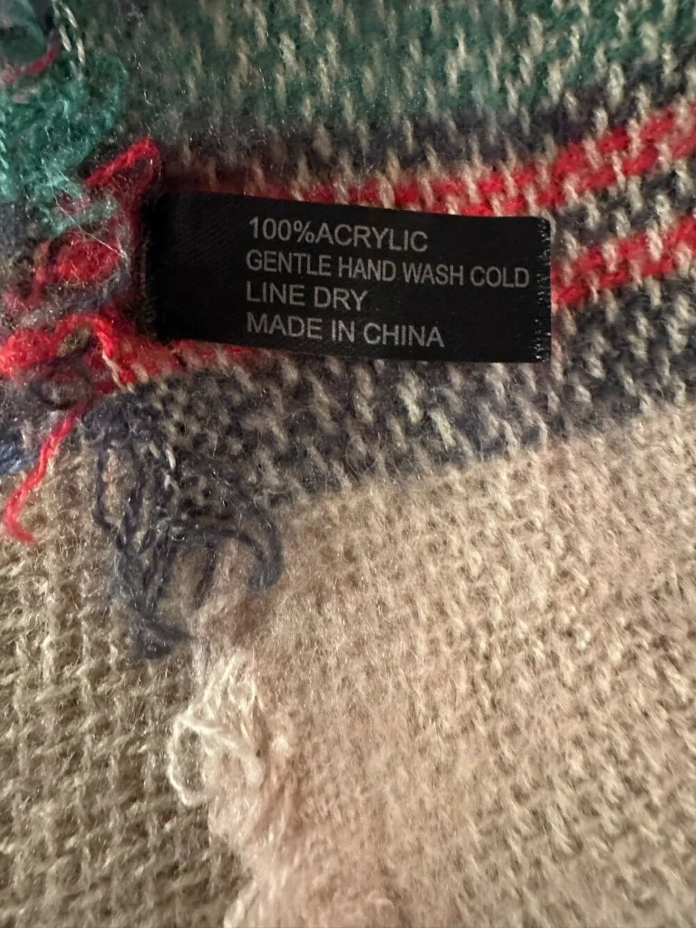 Oversized Plaid Blanket Scarf - Tartan Winter Wrap